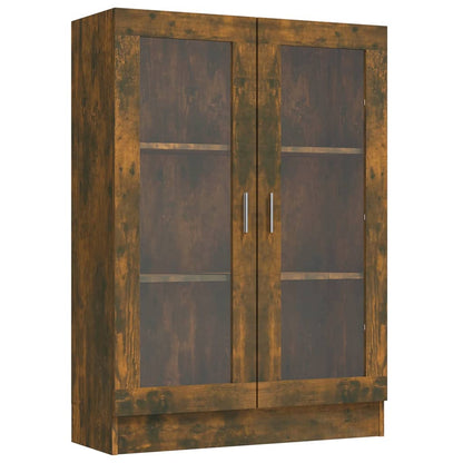 Mobile Vetrina Rovere Fumo 82,5x30,5x115cm in Legno Multistrato