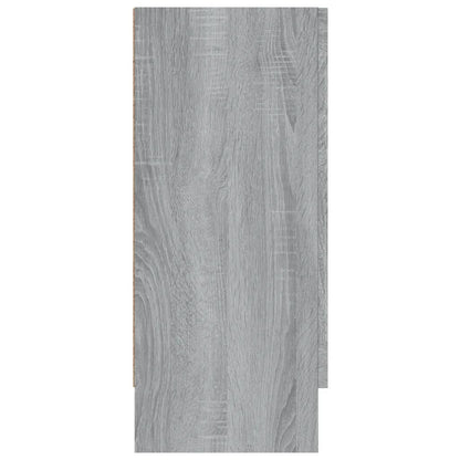 Mobile Vetrina Grigio Sonoma 120x30,5x70 cm Legno Multistrato