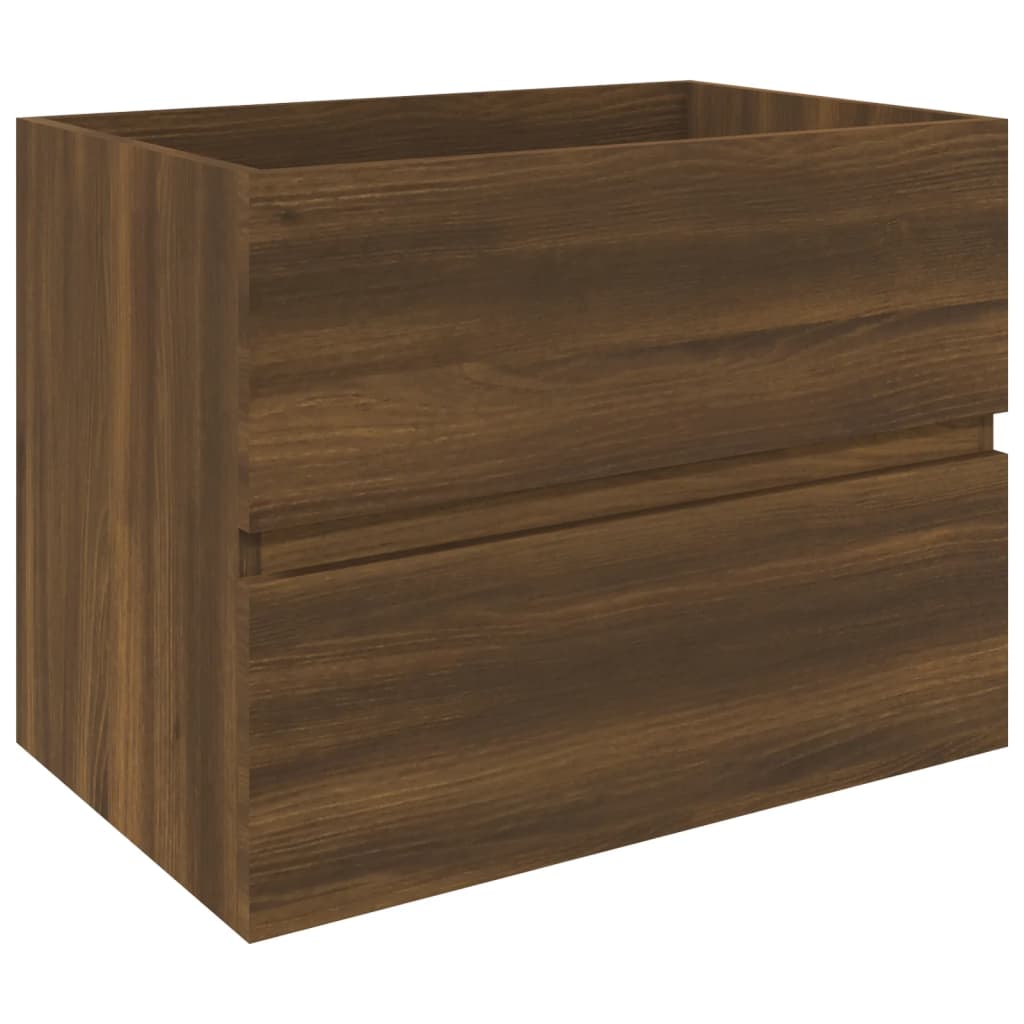 Mobile Lavabo Rovere Marrone 60x38,5x45 cm in Legno Multistrato