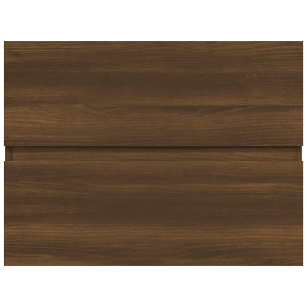 Mobile Lavabo Rovere Marrone 60x38,5x45 cm in Legno Multistrato