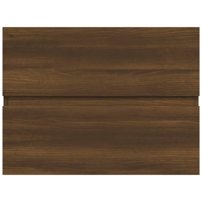 Mobile Lavabo Rovere Marrone 60x38,5x45 cm in Legno Multistrato