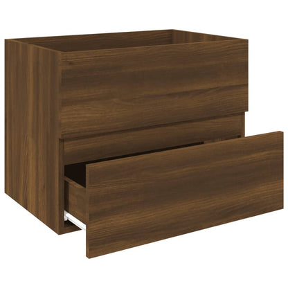 Mobile Lavabo Rovere Marrone 60x38,5x45 cm in Legno Multistrato