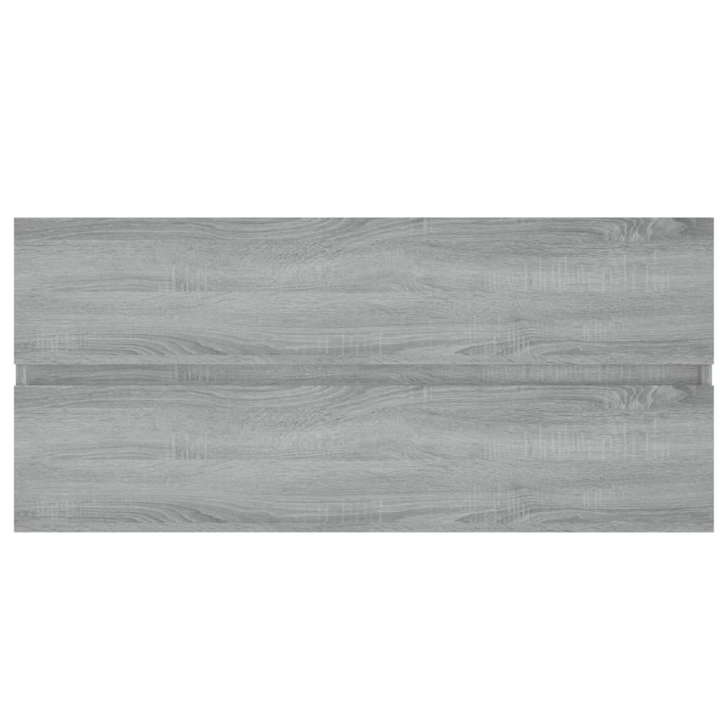 Mobile Lavabo Grigio Sonoma 100x38,5x45 cm in Legno Multistrato