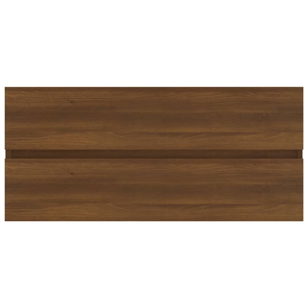 Mobile Lavabo Rovere Marrone 100x38,5x45 cm Legno Multistrato