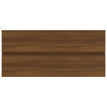 Mobile Lavabo Rovere Marrone 100x38,5x45 cm Legno Multistrato