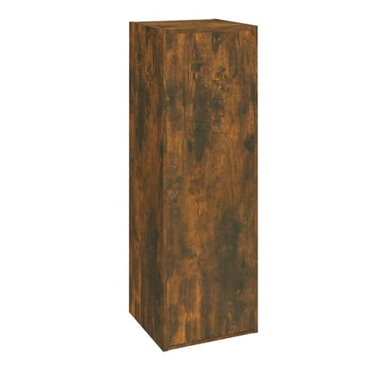 Mobili TV 2 pz Rovere Fumo 30,5x30x90 cm in Legno Multistrato