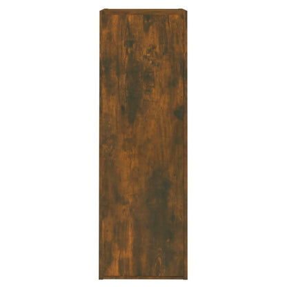 Mobili TV 2 pz Rovere Fumo 30,5x30x90 cm in Legno Multistrato