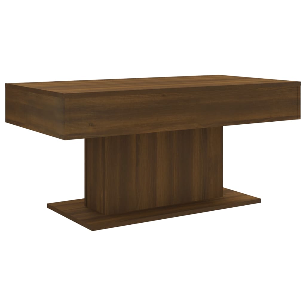 Tavolino da Salotto Rovere Marrone 96x50x45cm Legno Multistrato
