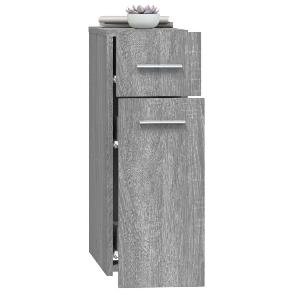 Mobile Farmacia Grigio Sonoma 20x45,5x60 cm Legno Multistrato