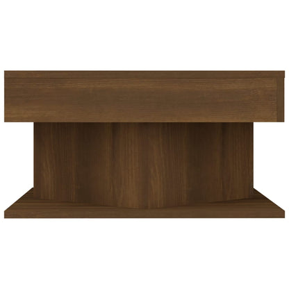 Tavolino da Salotto Rovere Marrone 57x57x30cm Legno Multistrato