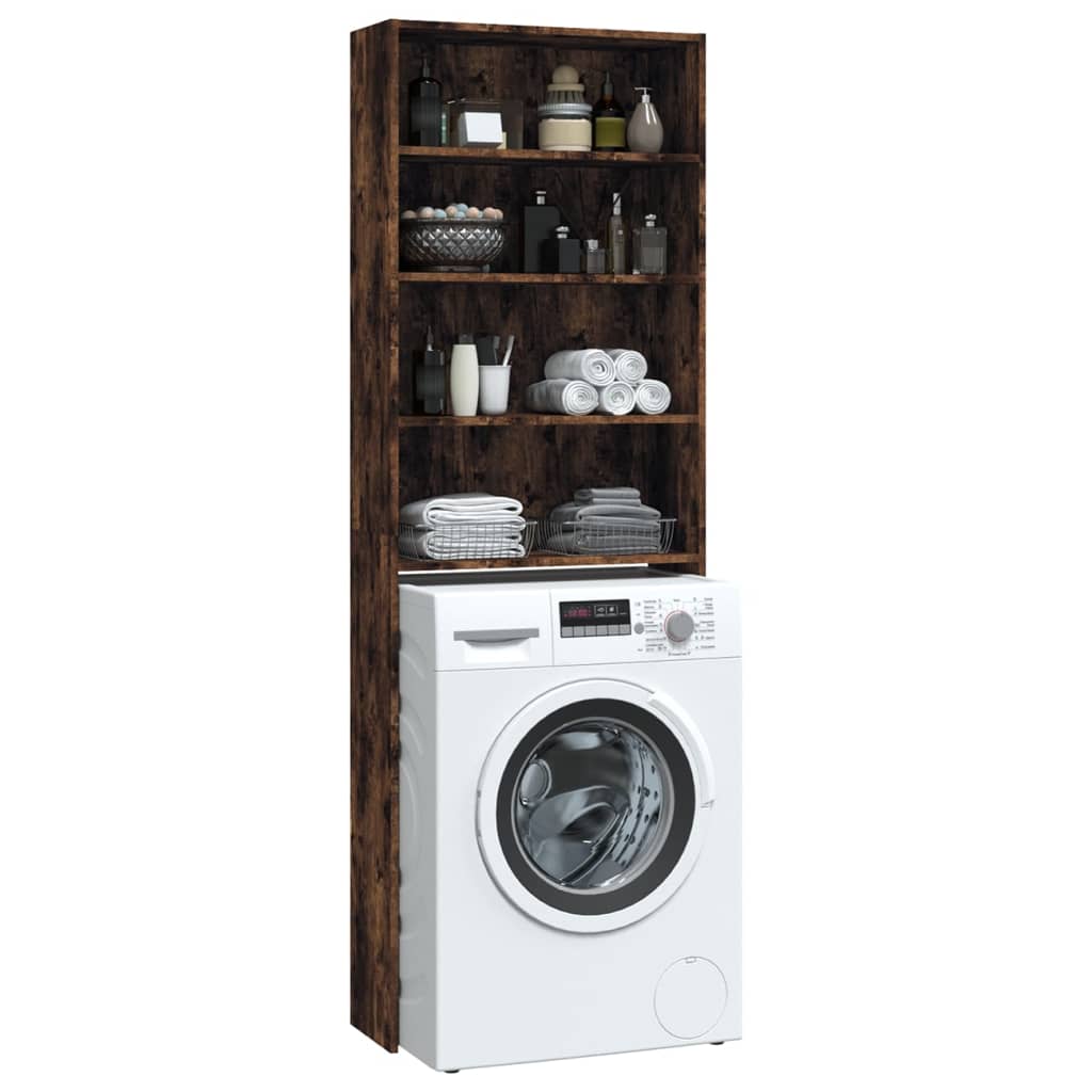 Mobile per Lavatrice Rovere Fumo 64x24x190 cm