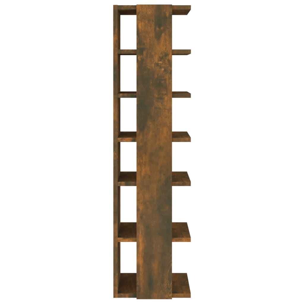 Scarpiera Rovere Fumo 27,5x27x102 cm Legno Multistrato
