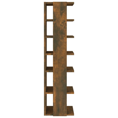 Scarpiera Rovere Fumo 27,5x27x102 cm Legno Multistrato