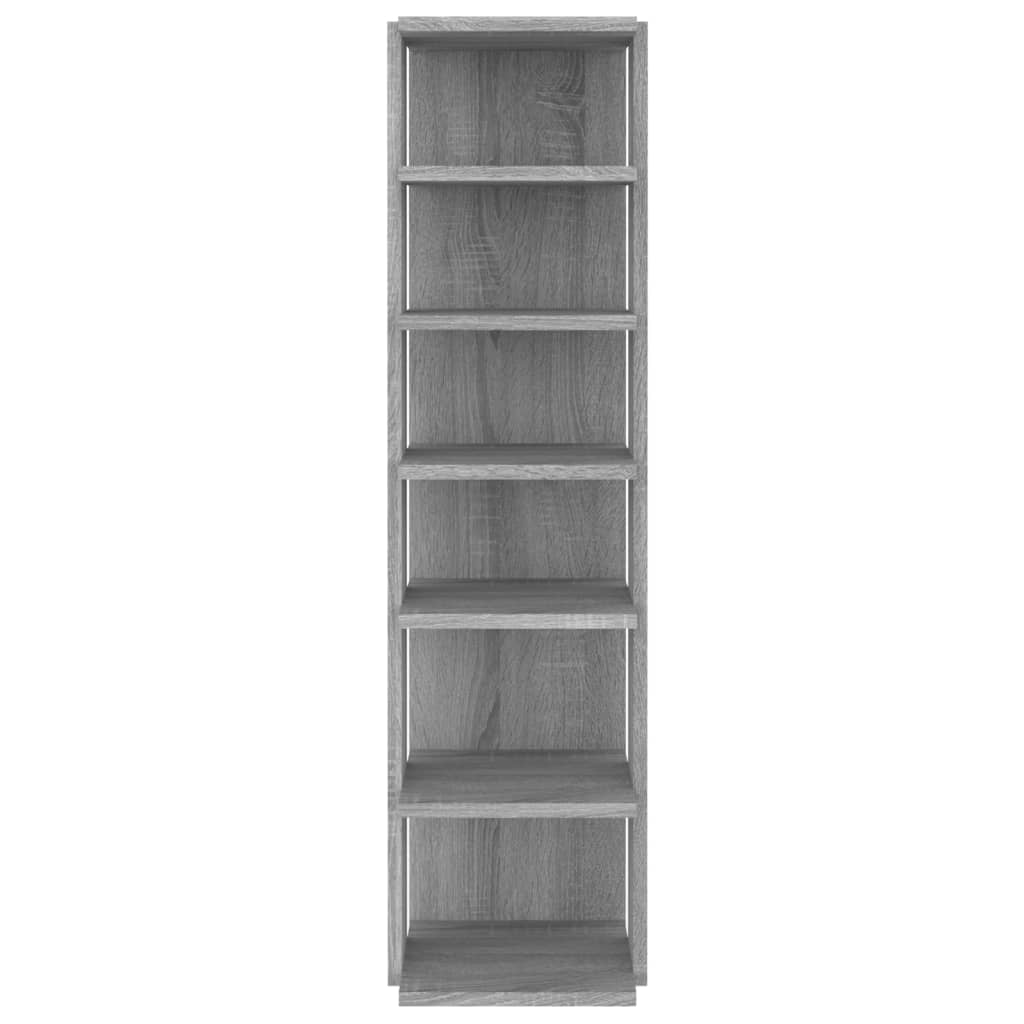 Scarpiere 2 pz Grigio Sonoma 27,5x27x102cm in Legno Multistrato
