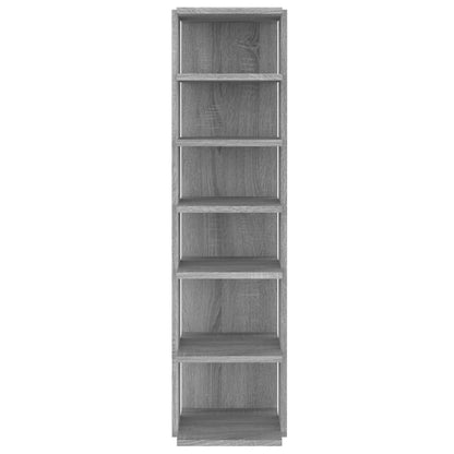 Scarpiere 2 pz Grigio Sonoma 27,5x27x102cm in Legno Multistrato
