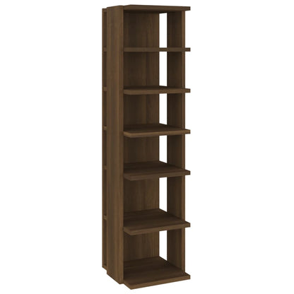 Scarpiera Rovere Marrone 27,5x27x102 cm in Legno Multistrato