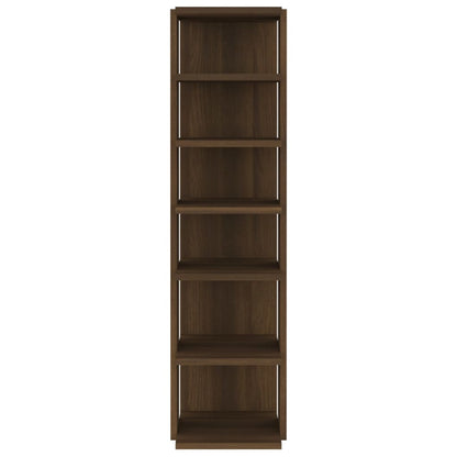 Scarpiera Rovere Marrone 27,5x27x102 cm in Legno Multistrato