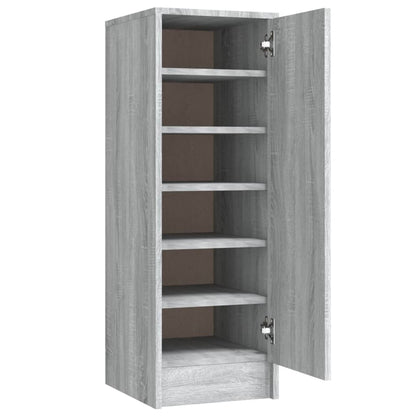 Scarpiera Grigio Sonoma 32x35x92 cm in Legno Multistrato
