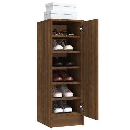 Scarpiera Rovere Marrone 32x35x92 cm in Legno Multistrato