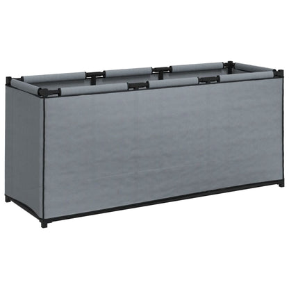 Scatola Portaoggetti Grigia 105x34,5x45 cm in Tessuto