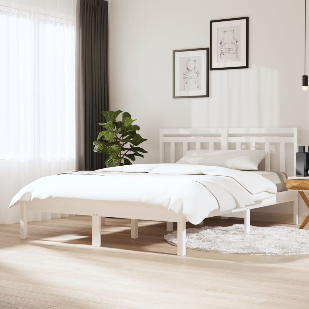 Giroletto Bianco 135x190 cm Double in legno Massello