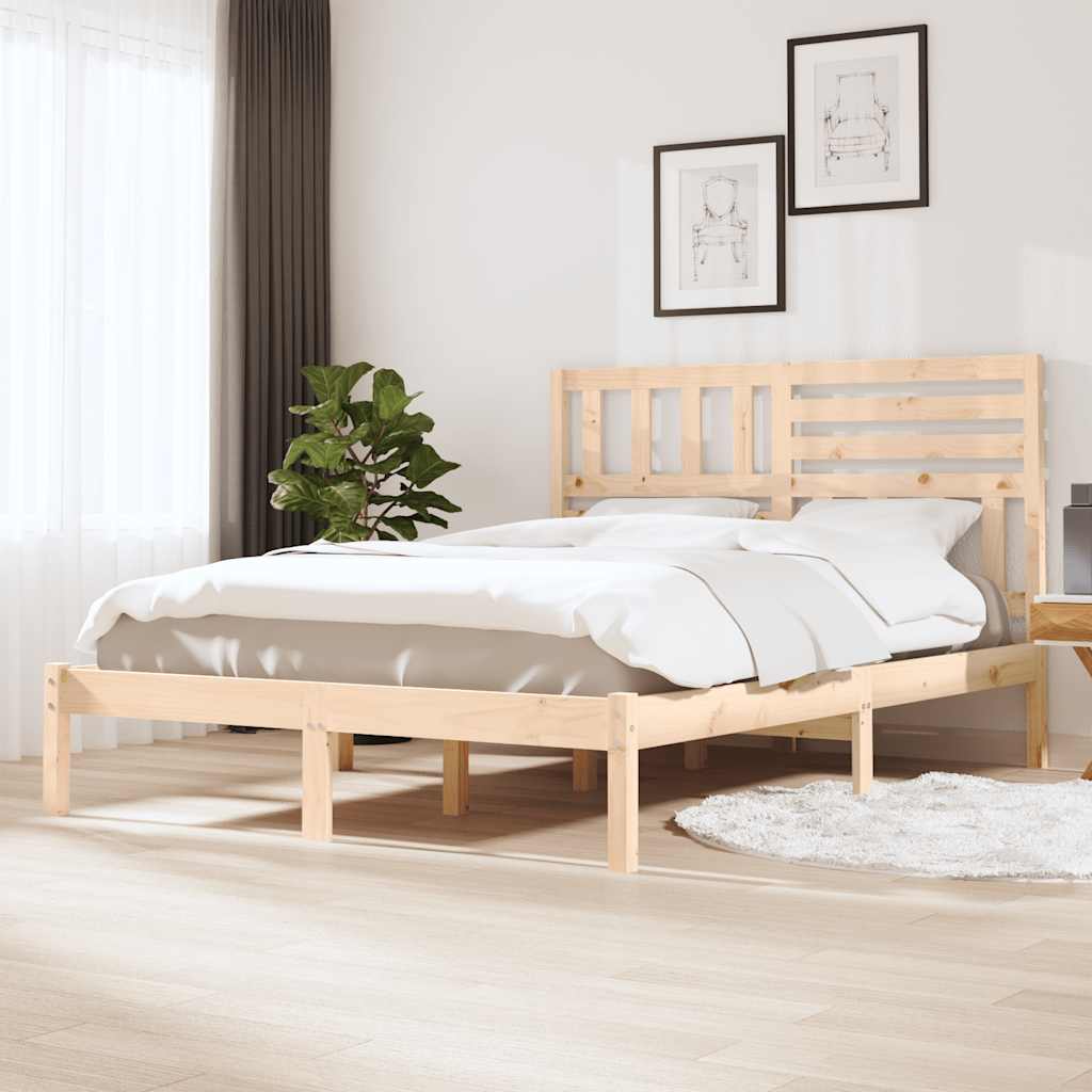 Letto senza Materasso 120x190 cm in Legno Massello di Pino