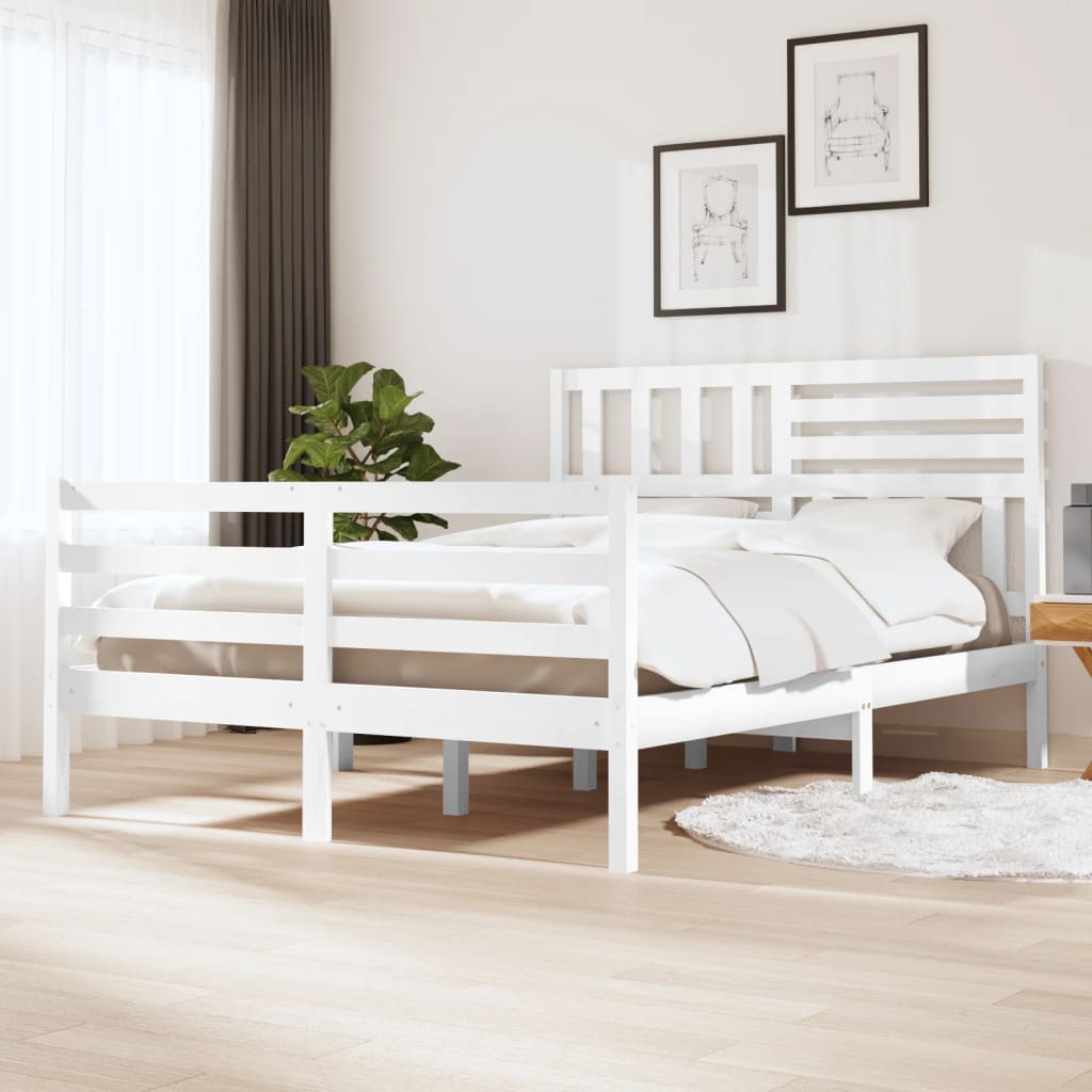 Giroletto il Legno Massello Bianco 160x200 cm