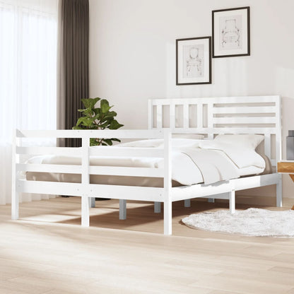 Giroletto il Legno Massello Bianco 160x200 cm