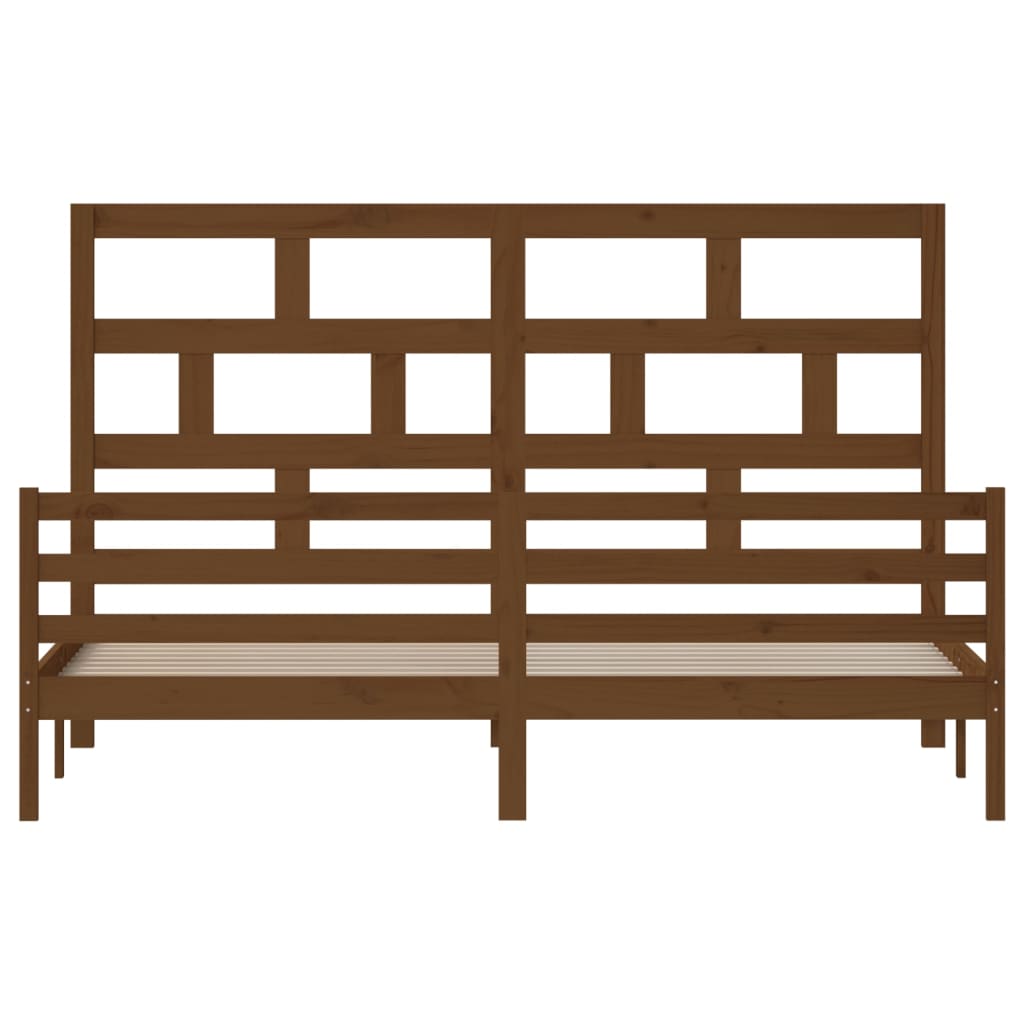 Giroletto Ambra senza Materasso in Legno Massello 200x200 cm