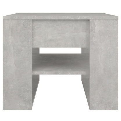 Tavolino Salotto Grigio Cemento 55,5x55x45 cm Legno Multistrato