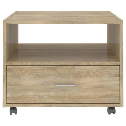 Tavolino da Salotto Rovere Sonoma 55x55x40 cm Legno Multistrato