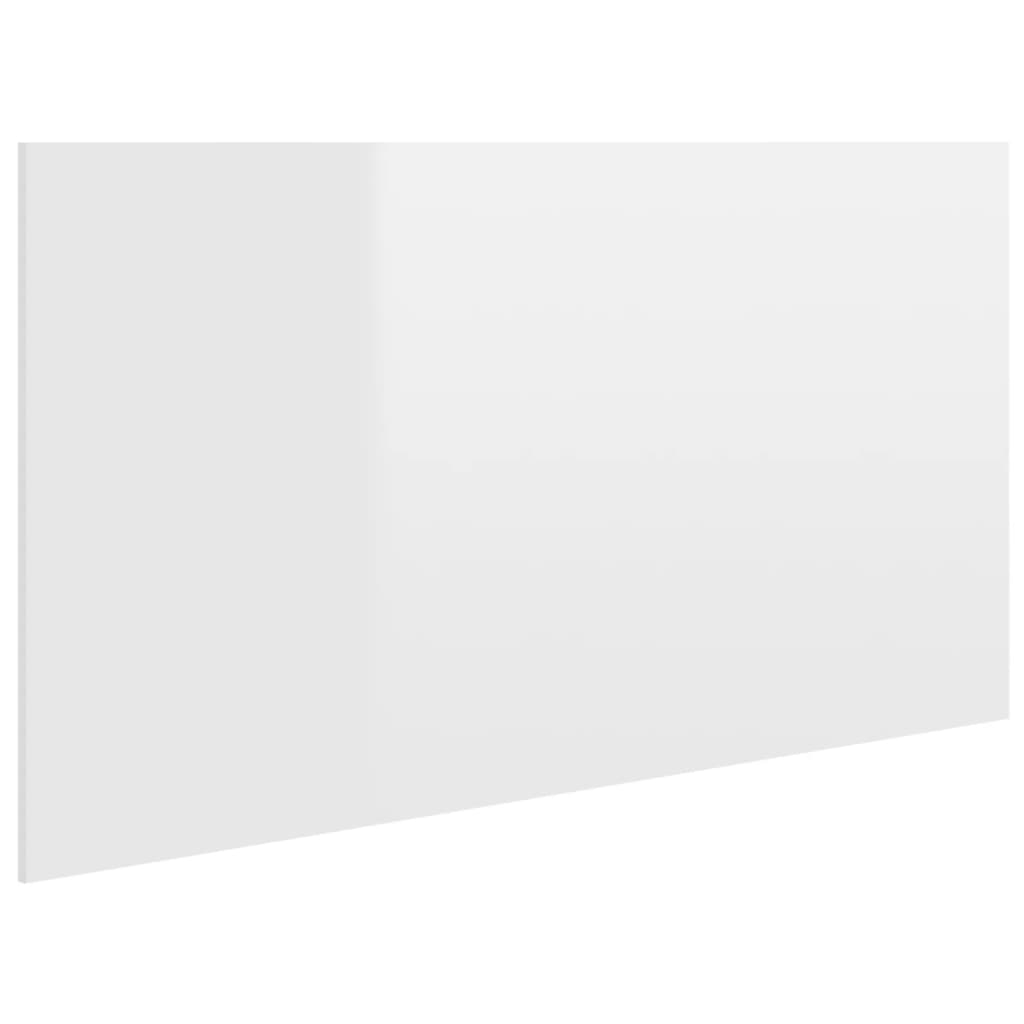 Testiera per Letto Bianco Lucido 160x1,5x80cm Legno Multistrato