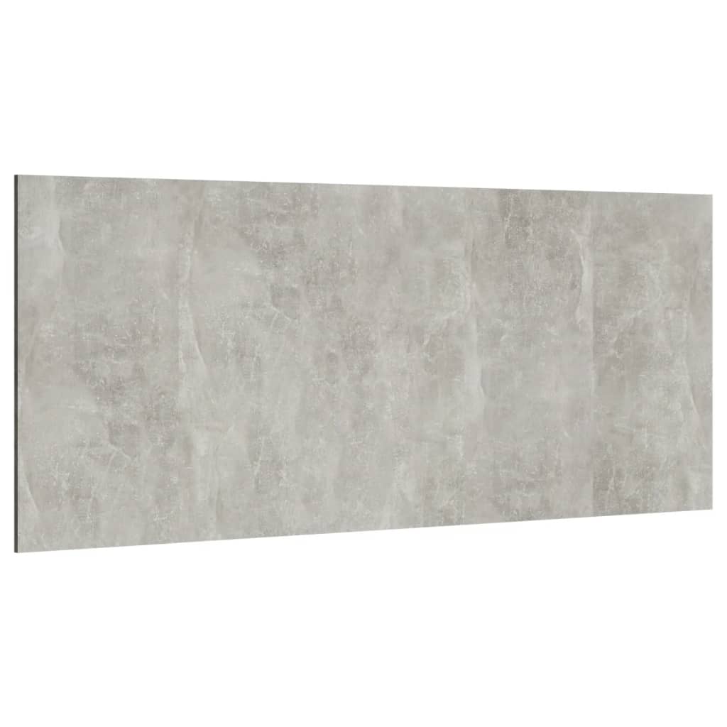 Testiera Letto Grigio Cemento 200x1,5x80cm in Legno Multistrato