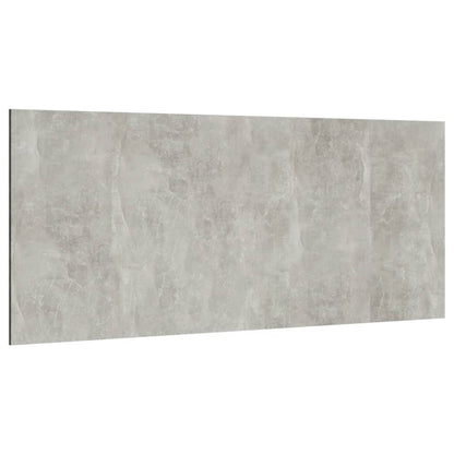 Testiera Letto Grigio Cemento 200x1,5x80cm in Legno Multistrato