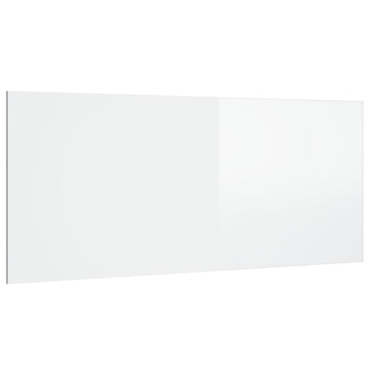 Testiera per Letto Bianco Lucido 200x1,5x80cm Legno Multistrato