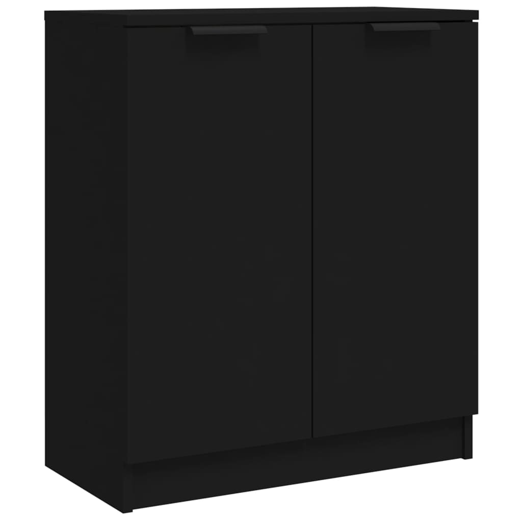Credenza Nera 60x30x70 cm in Legno tecnico