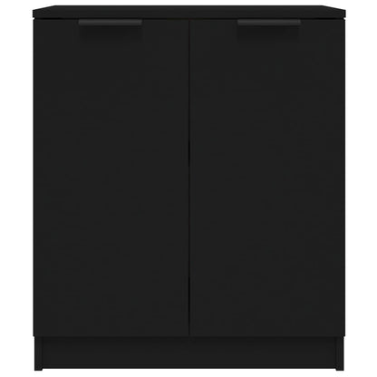 Credenza Nera 60x30x70 cm in Legno tecnico