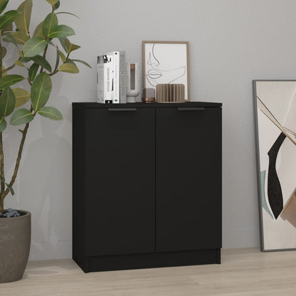 Credenza Nera 60x30x70 cm in Legno tecnico