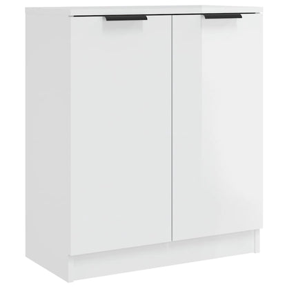 Credenza Bianco Lucido 60x30x70 cm in Legno tecnico
