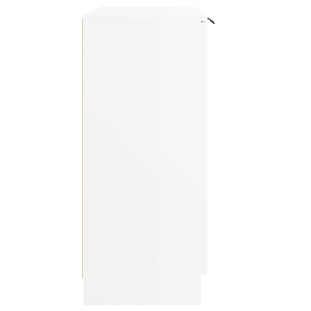 Credenza 60x30x70 cm in Legno Multistrato Bianco Lucido