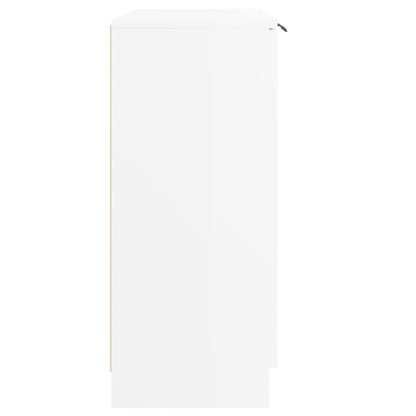 Credenza 60x30x70 cm in Legno Multistrato Bianco Lucido