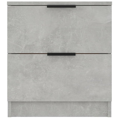 Comodini 2pz Grigio Cemento in Legno Multistrato