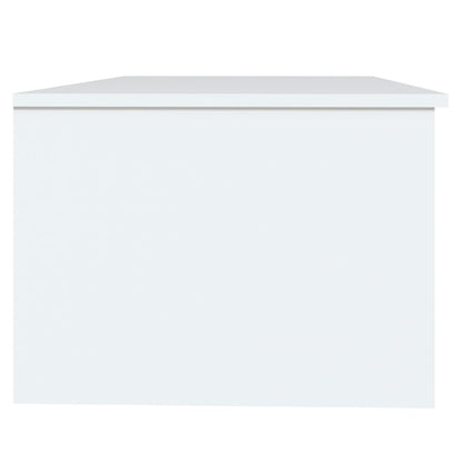 Tavolino da Salotto Bianco 102x50x36 cm in Legno Multistrato