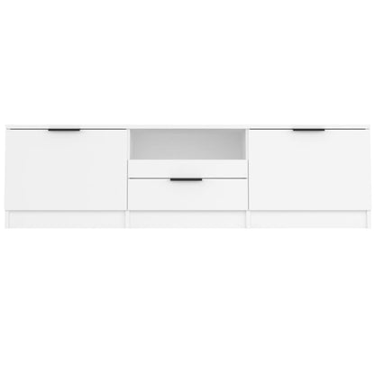 Mobile Porta TV Bianco 140x35x40 cm in Legno Multistrato