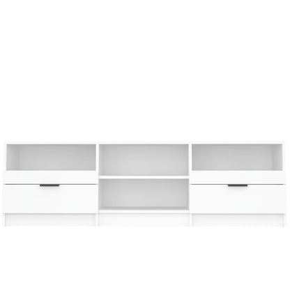 Mobile Porta TV Bianco 150x33,5x45 cm in Legno Multistrato
