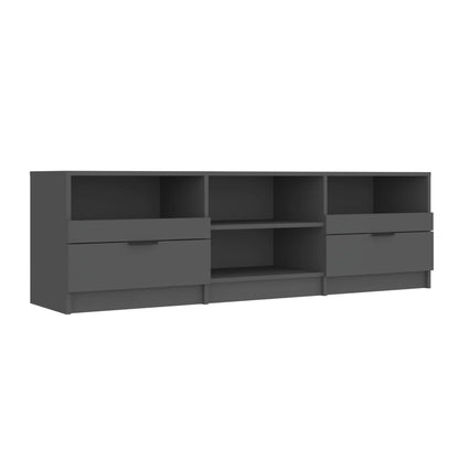 Mobile Porta TV NEro 150x33,5x45 cm in Legno Multistrato