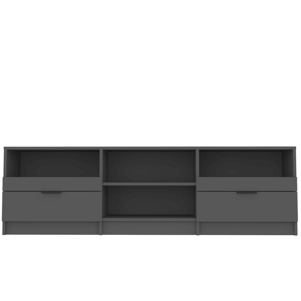 Mobile Porta TV NEro 150x33,5x45 cm in Legno Multistrato