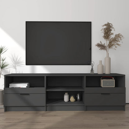 Mobile Porta TV NEro 150x33,5x45 cm in Legno Multistrato