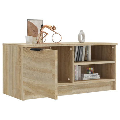 Mobile Porta TV Rovere Sonoma 80x35x36,5cm in Legno Multistrato