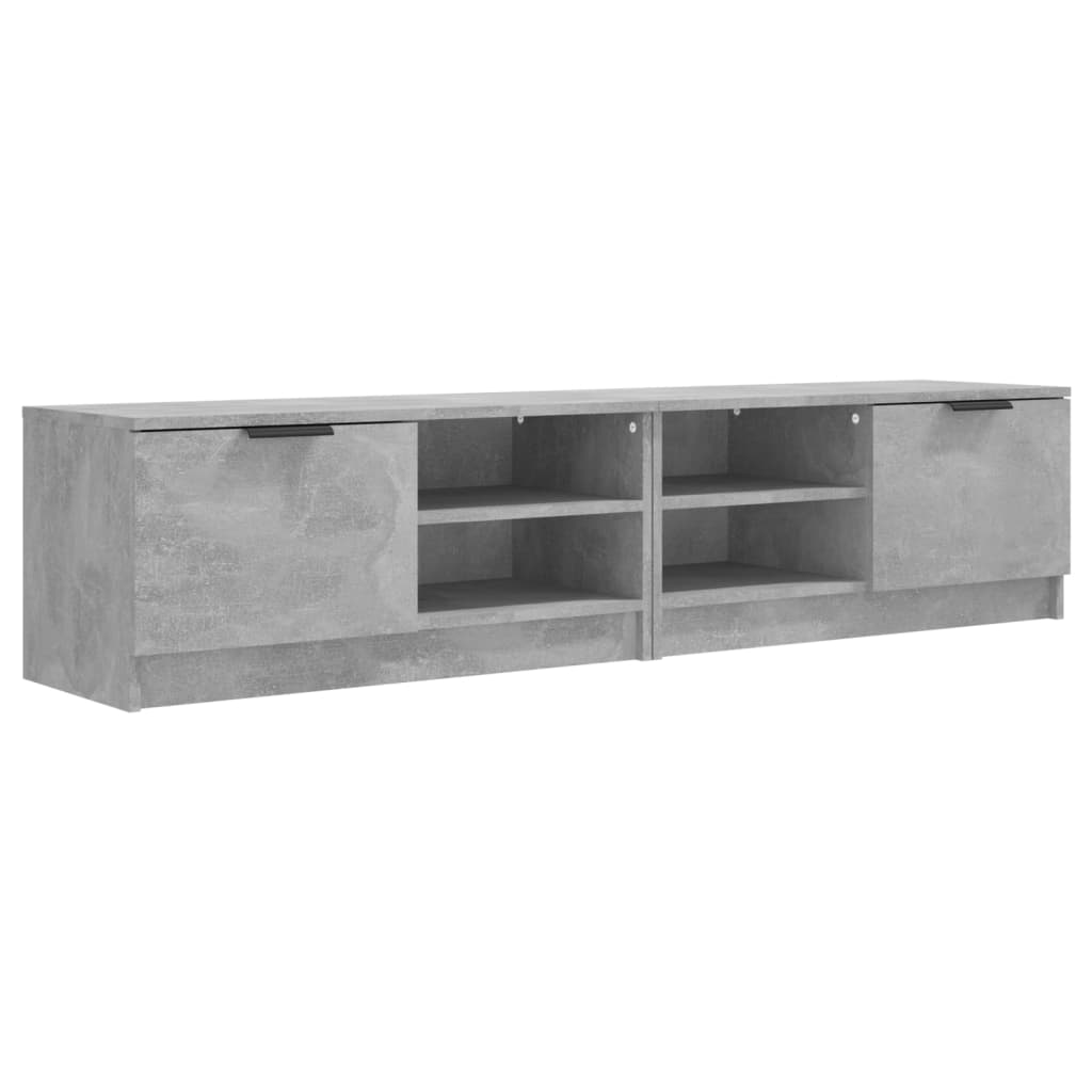 Mobili TV 2 pz Grigio Cemento 80x35x36,5cm in Legno Multistrato